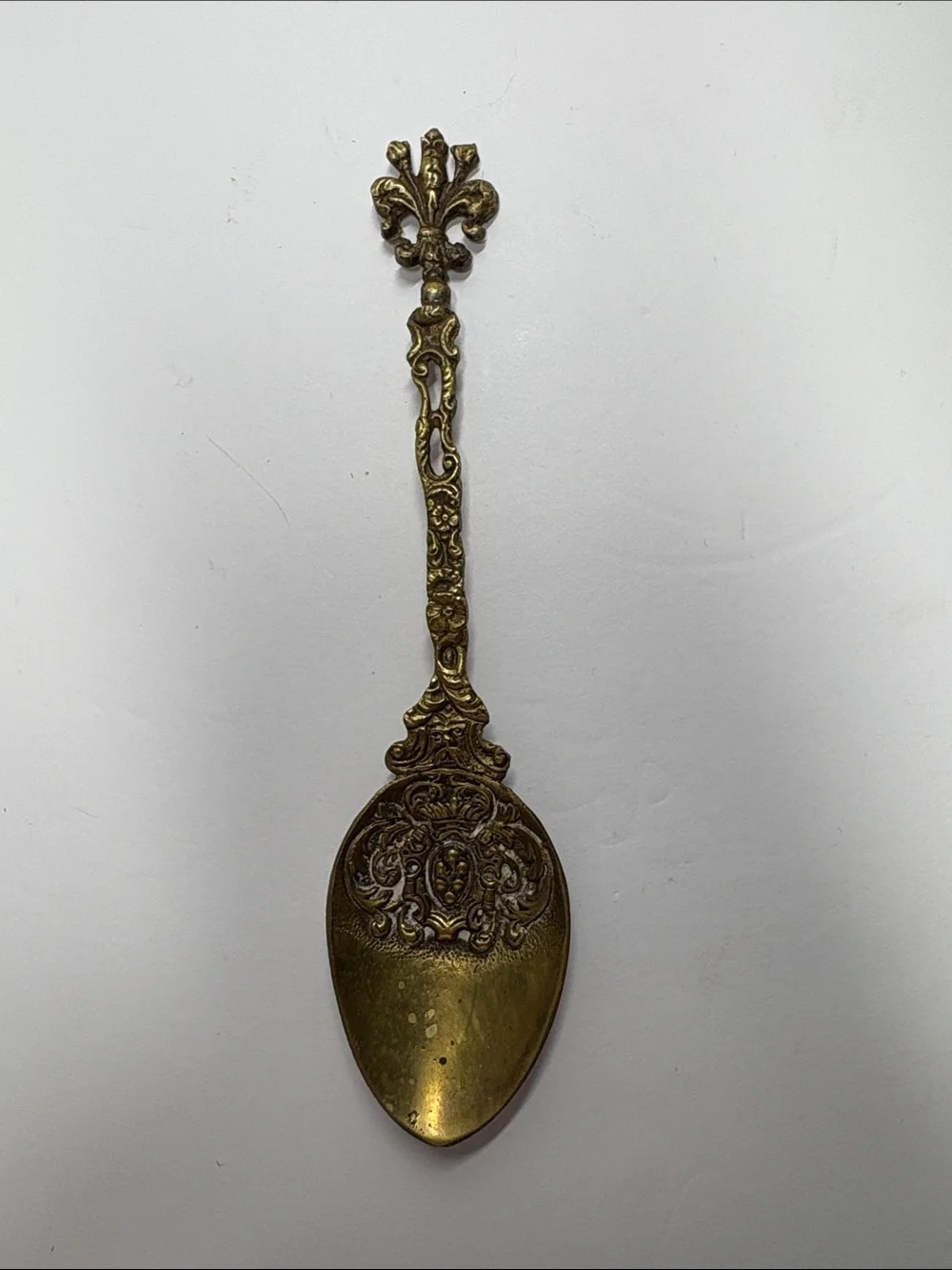 Vintage Montagnani Ornate Gold Metal Serving Spoon